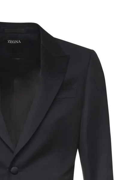 Κοστούμι μονόστομος σύνολο Zegna μπλε