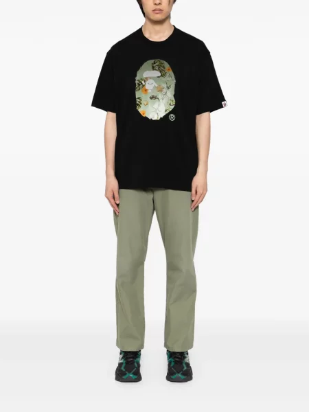 Tricou A Bathing Ape® cu imagine negru