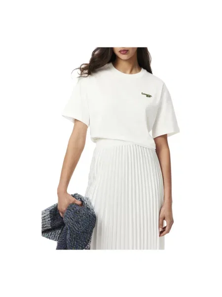 T-shirt LACOSTE Tee-Shirt Flour 36 biała