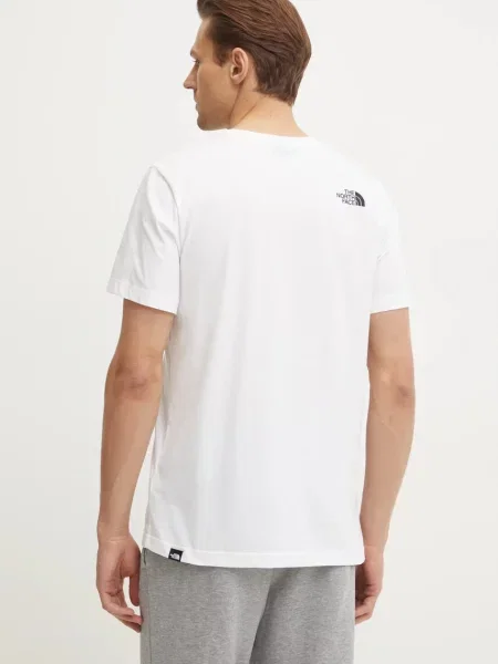 Tričko The North Face Easy s potiskem béžová