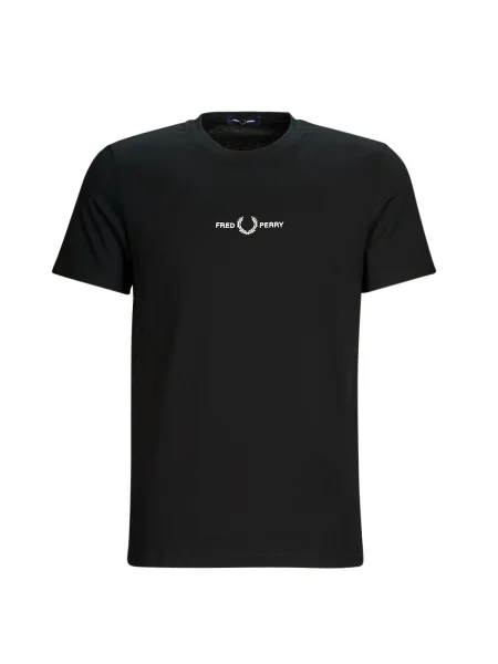 Hímzett pólóing Fred Perry fekete