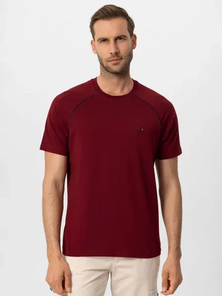 Moxx Paris Tricou roșu bordeaux negru