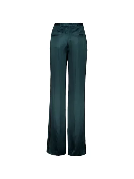 Pantaloni Tom Ford din satin albastru