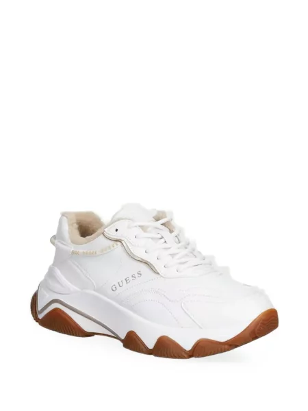 Sneakerși Guess chunky alb