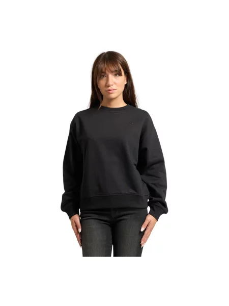 Bluza z kapturem Calvin Klein ze ściągaczem czarna