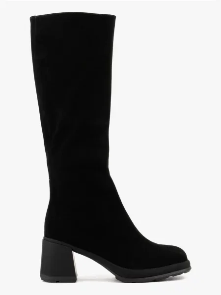 Замшевые сапоги Leberdes черные