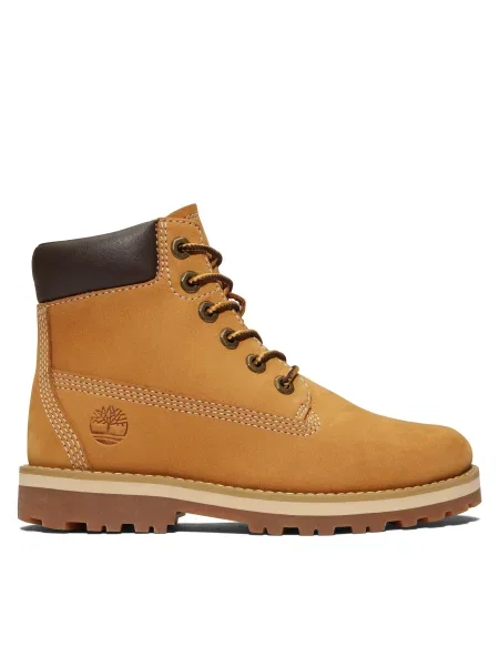TIMBERLAND Cizme Courma Kid caramel / gri închis maro
