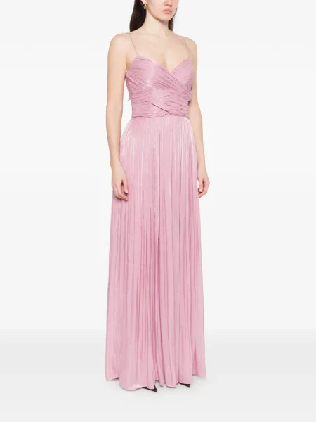 Maxi rochie maxi Costarellos plisată de costum roz
