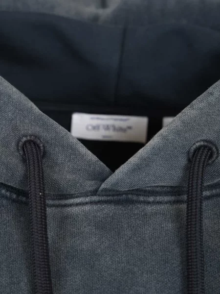 Hanorac cu glugă Off-white cu glugă alb