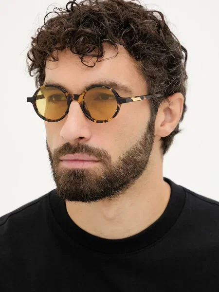 Bottega Veneta ochelari de soare galben