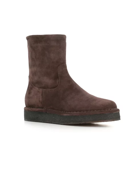 Buty do kostki Del Carlo zamszowe brązowe