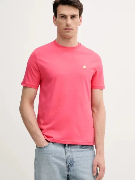United Colors of Benetton t-shirt gładki różowy