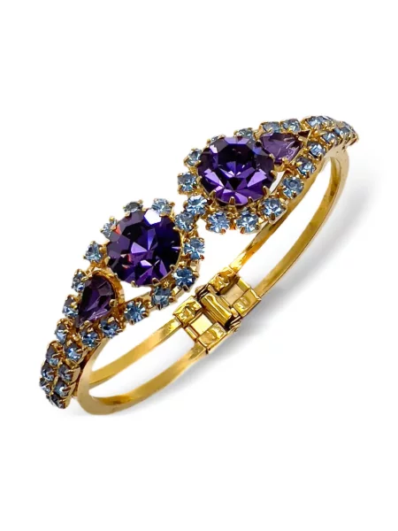Brăţară Jennifer Gibson Jewellery de cristal auriu