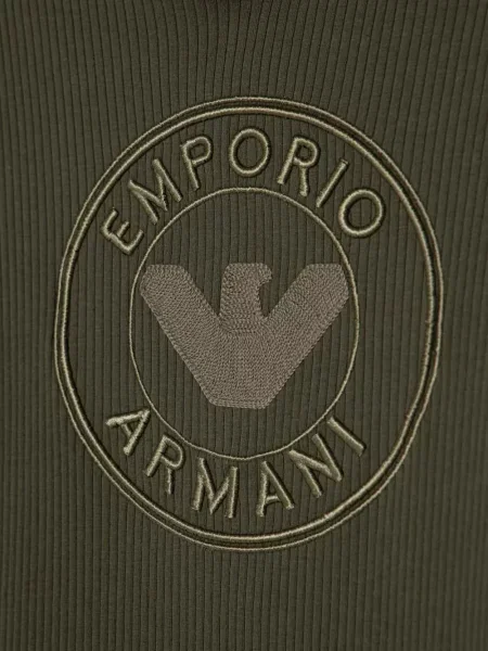 Bluza z kapturem dziecięca Emporio Armani zielona