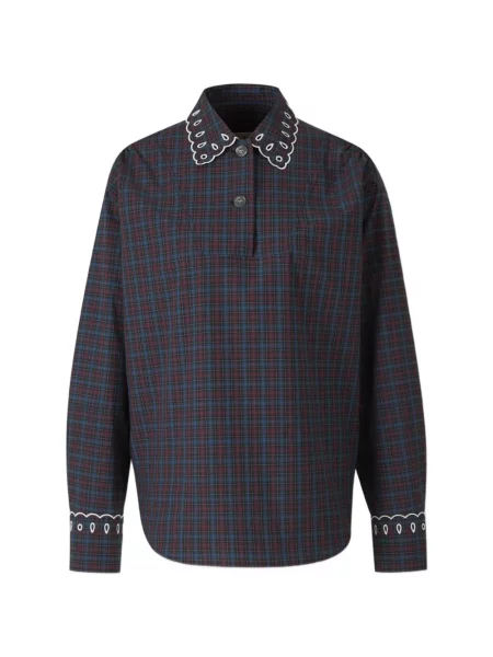Tricou polo Marni în carouri violet
