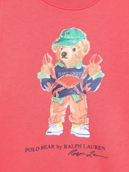 Bluza polarowa dziecięca Polo Ralph Lauren czerwona