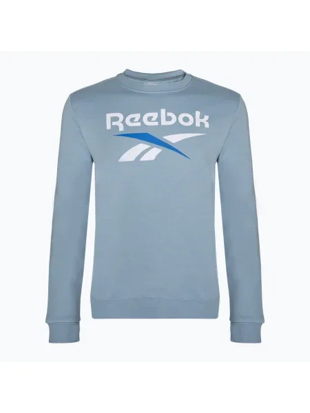 Мъжки суитшърт Reebok Identity Big Logo Fleece Crew upgrade blue синьо