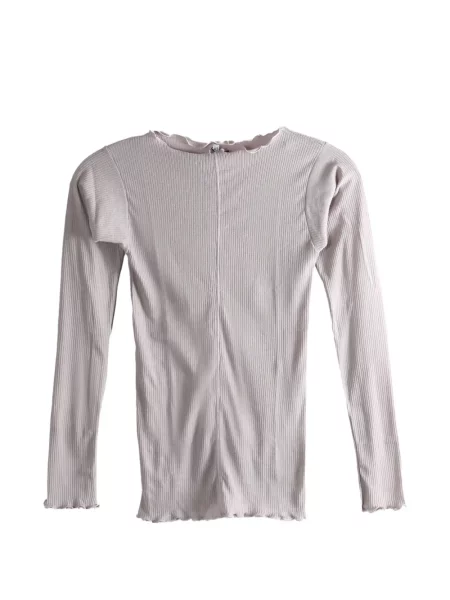 Koszulka Baserange z falbankami fioletowa