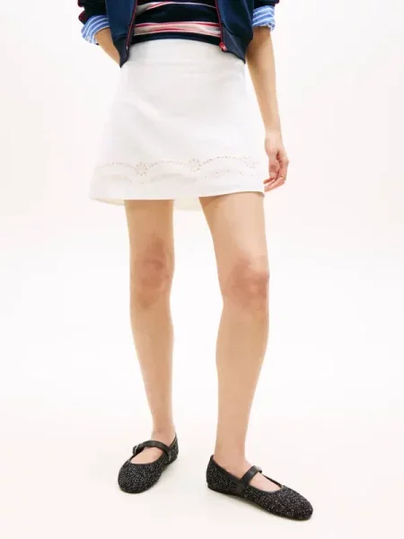 Tommy Jeans Fustă | cu adaos de in