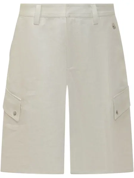 Lněné kraťasy Off-white bílé