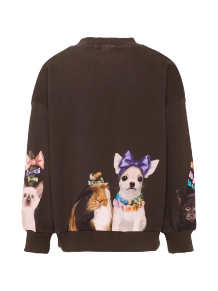 Sweter dziecięcy Molo brązowy
