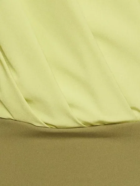 Drapírozott body Elisabetta Franchi sárga