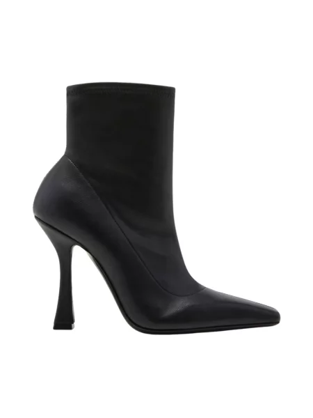 Buty do kostki Casadei skórzane czarne