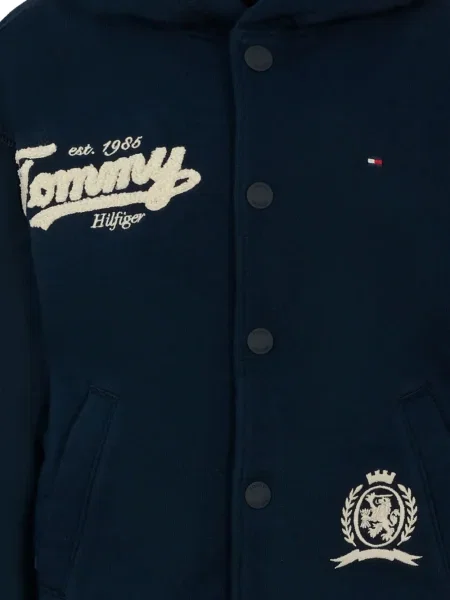 Bluza z kapturem dziecięca Tommy Hilfiger niebieska