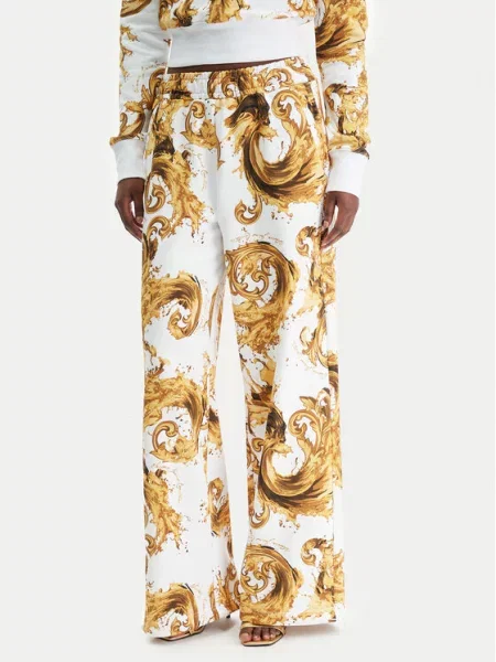 Teplákové kalhoty Versace Jeans Couture bílé