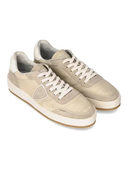 Buty do tenisa Philippe Model zamszowe do tenisa beżowe