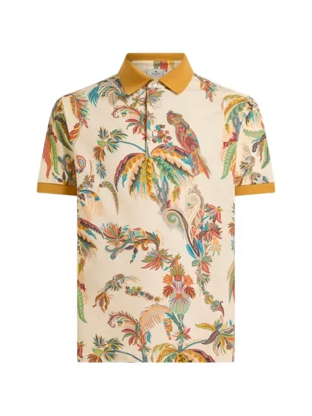 Tricou polo Etro galben