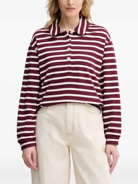 Lung tricou polo Benetton roșu