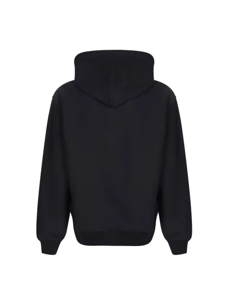 Bluza z kapturem Burberry z kapturem z logo niebieska