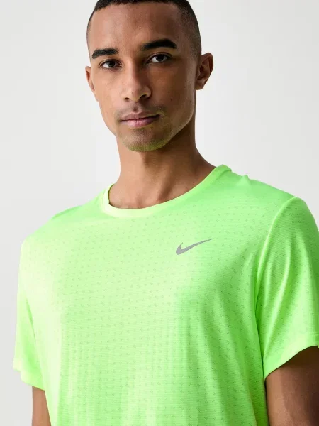 Nike férfi póló futáshoz Miler Breathe zöld
