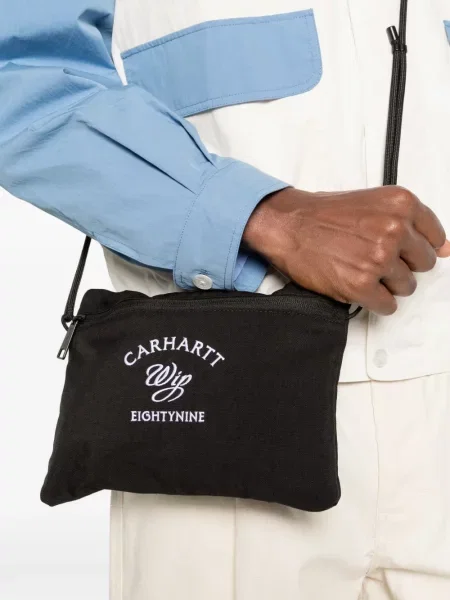 Τσάντα Carhartt Wip με κέντημα μαύρο