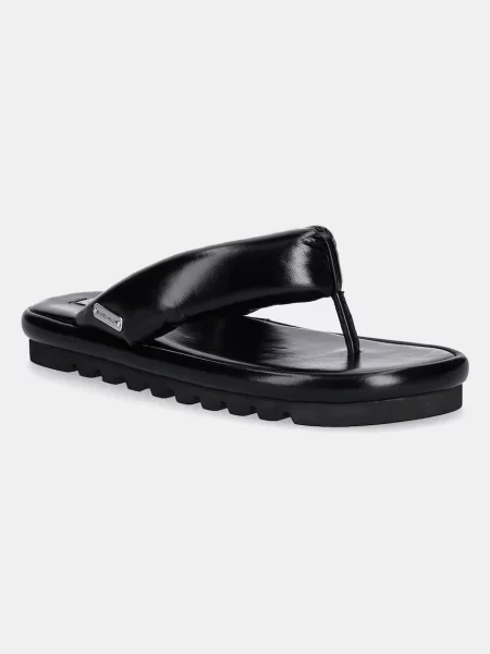 Кожаные вьетнамки Naked Wolfe черные