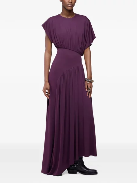 Rochie maxi Rabanne cu volane violet