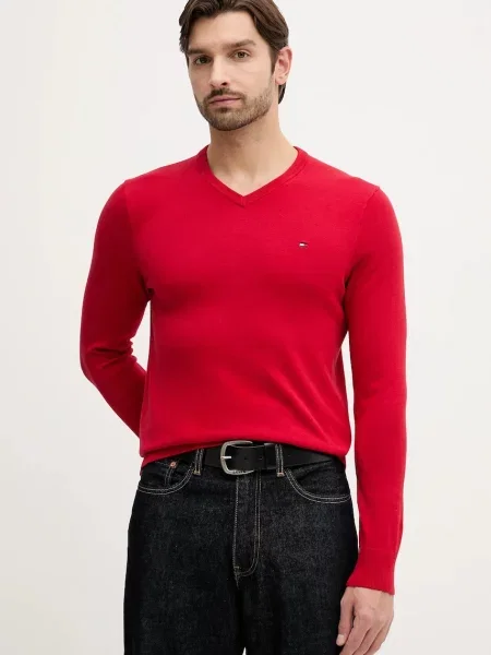 Tommy Hilfiger sweter czerwony