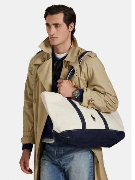 Polo Ralph Lauren Kabelka Krémová biela