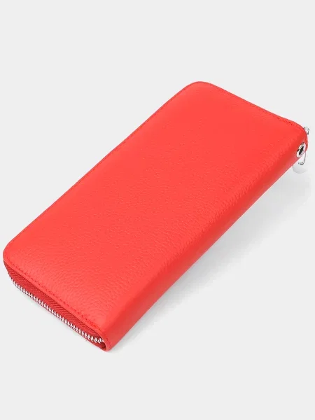Кожаный кошелек St Leather Accessories красный