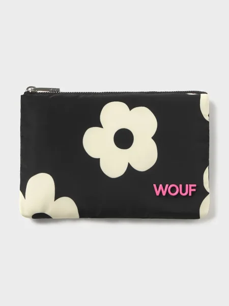Kozmetična torbica WOUF Night Daisy 21 x 13 cm črna