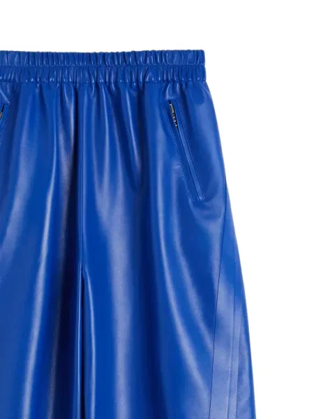 Δερμάτινο παντελόνι joggers Givenchy μπλε