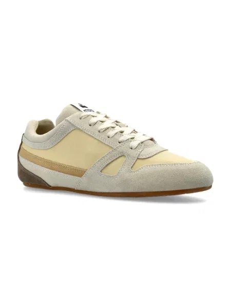 Sneakersy Isabel Marant skórzane beżowe
