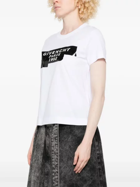 Póló Givenchy nyomtatás fehér