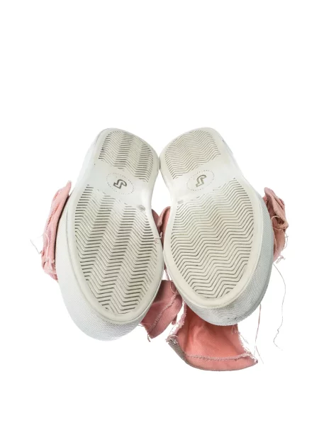 Plátěné tenisky Joshua Sanders s mašlí růžové