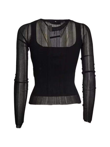 Top Sportmax lung negru