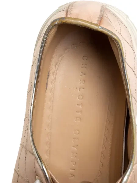 Sneakerși Charlotte Olympia din satin