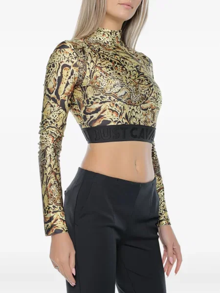 Tricou Just Cavalli cu imagine galben