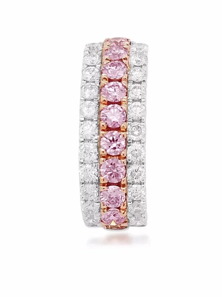 Náušnice Hyt Jewelry s argylovým vzorem růžové
