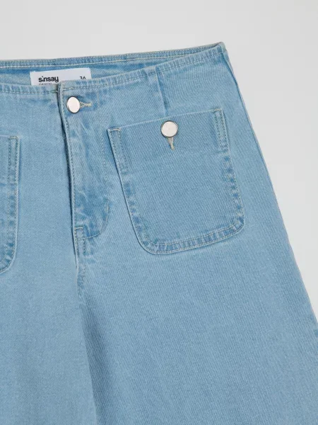 Широкі джинси синій